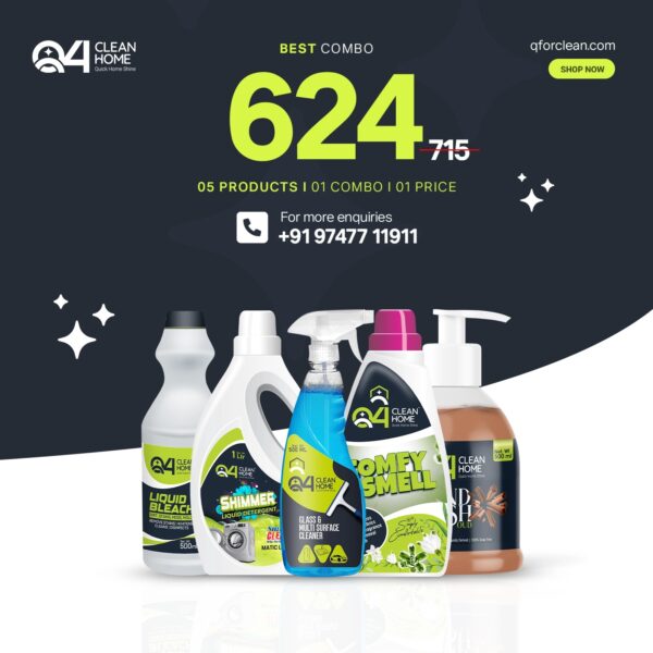 Clean Home Premium Hygiene Combo – 5 Products Pack
