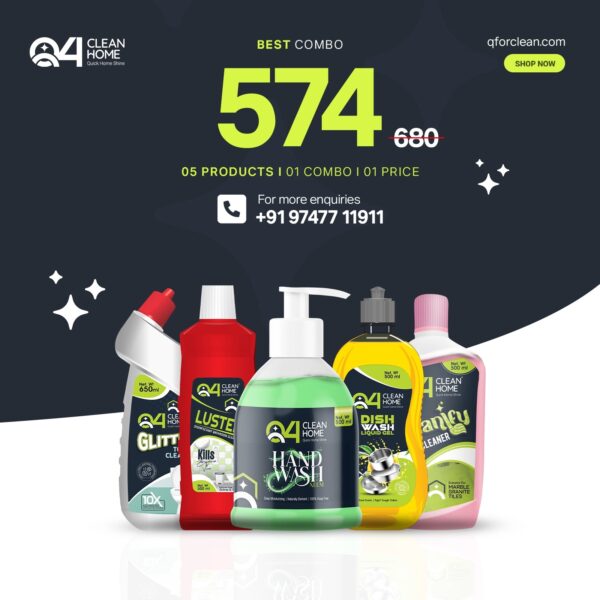 Clean Home Essential Hygiene Combo – 5 Products Pack